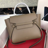 Side profile of statement chic women's handbag – women's premium purse