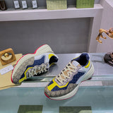 Gucci bold contrast luxury sneakers view 4 minimalist modern build