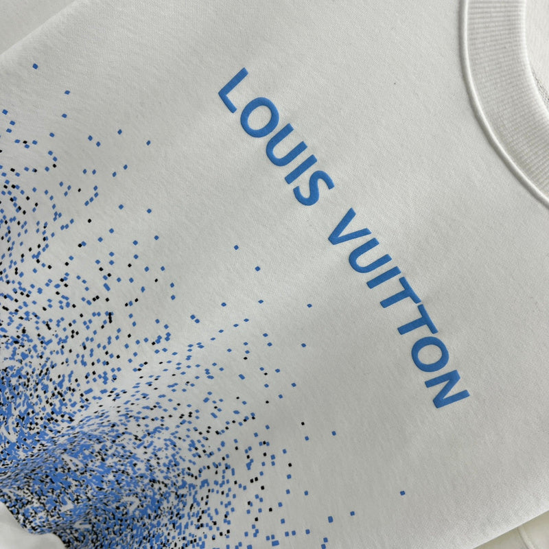 Flat lay presentation of Louis Vuitton luxury clothing with tailored silhouette