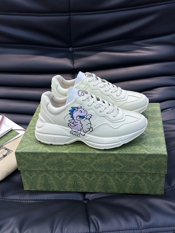 Gucci sneakers detailed view showing premium designer craftsmanship