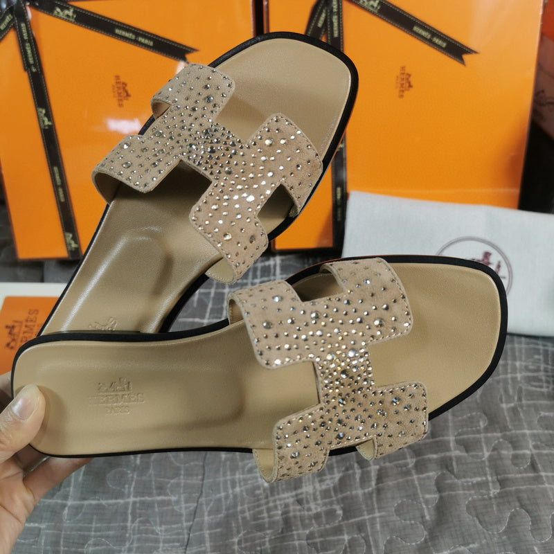 Hermès Nude Platform Sandals - Lifestyle Styling Shot