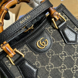 Back view of chic polished women's handbag – women's statement bag