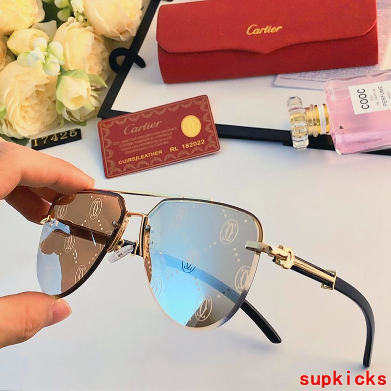 Angled view of Cartier unisex sunglasses