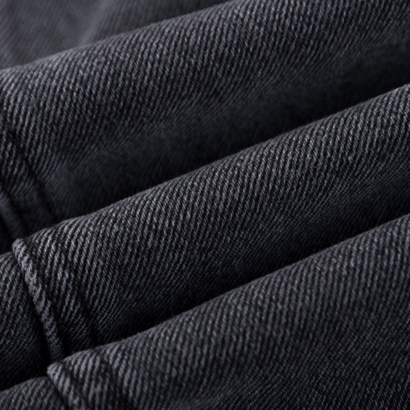 Close-up detail shot of Louis Vuitton luxury clothing with relaxed-fit cut