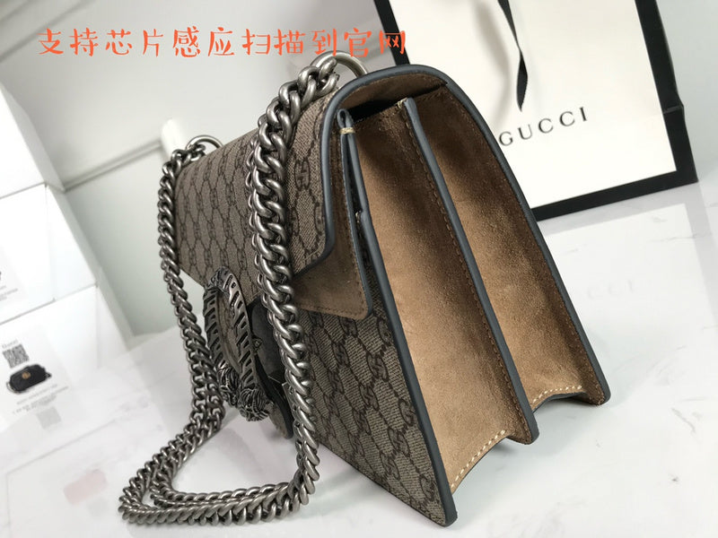 Back view of signature classic women's handbag – women's statement bag