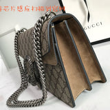 Back view of signature classic women's handbag – women's statement bag