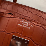 Understated bag shown from front angle