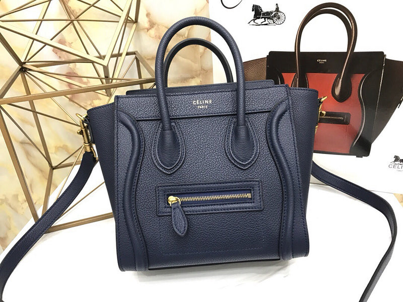 Side profile of signature premium women's handbag – women's everyday handbag