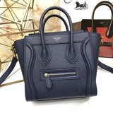 Side profile of signature premium women's handbag – women's everyday handbag