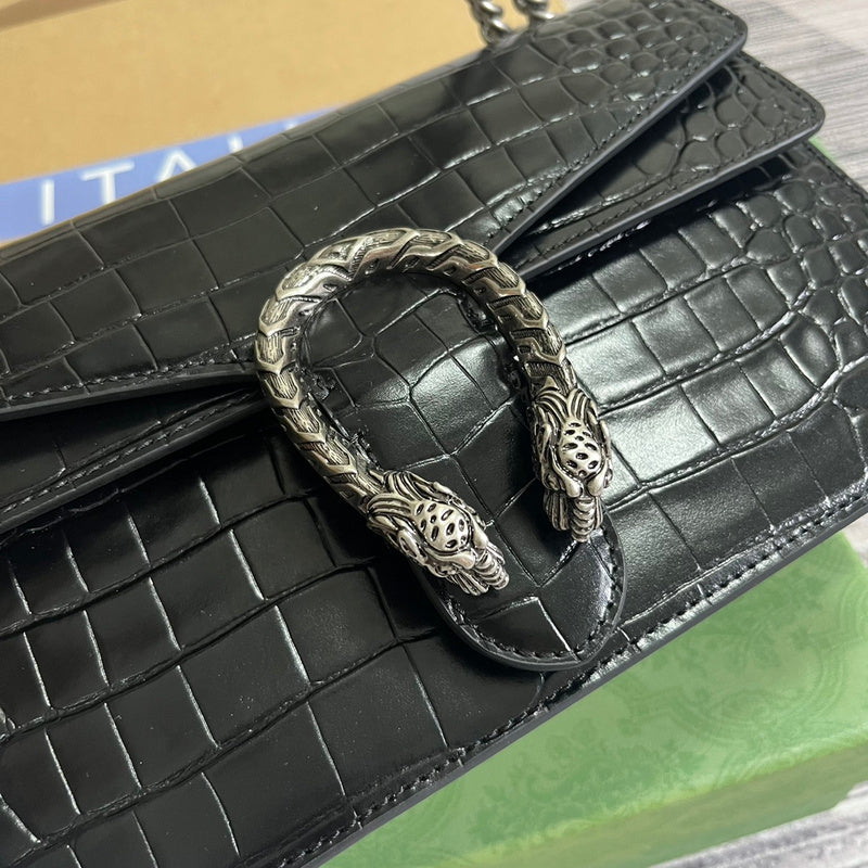 Back view of statement sleek women's handbag – women's statement bag