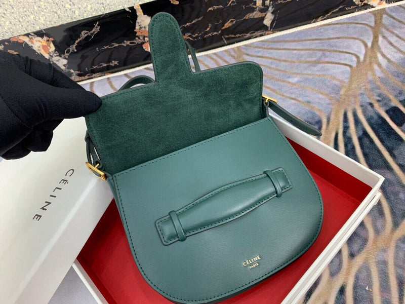 Side profile of sleek statement women's handbag – women's premium purse