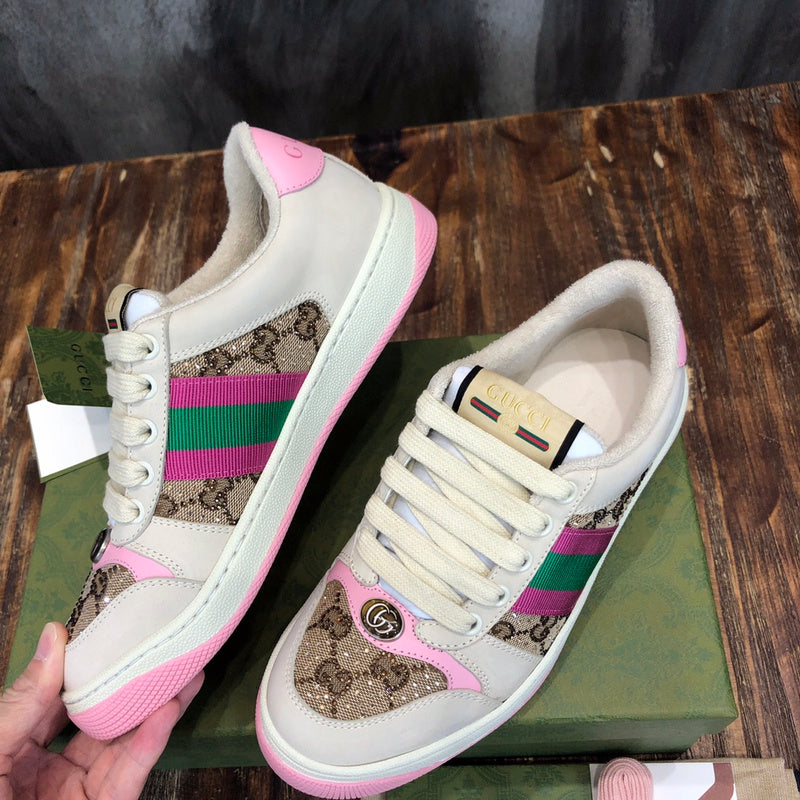 Gucci clean off-white luxury sneakers view 5 chunky sole construction