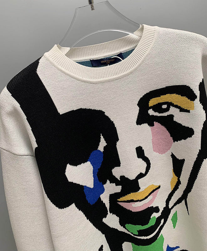 Full styled look of Louis Vuitton luxury clothing with logo-detail design