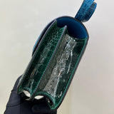 Side view of statement structured handbag