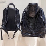 Back view of Louis Vuitton luxury clothing with relaxed-fit cut