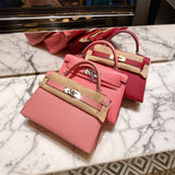  Sleek tote bag carried on shoulder