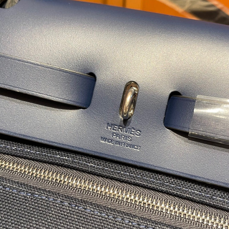 Close-up detail of statement bag design