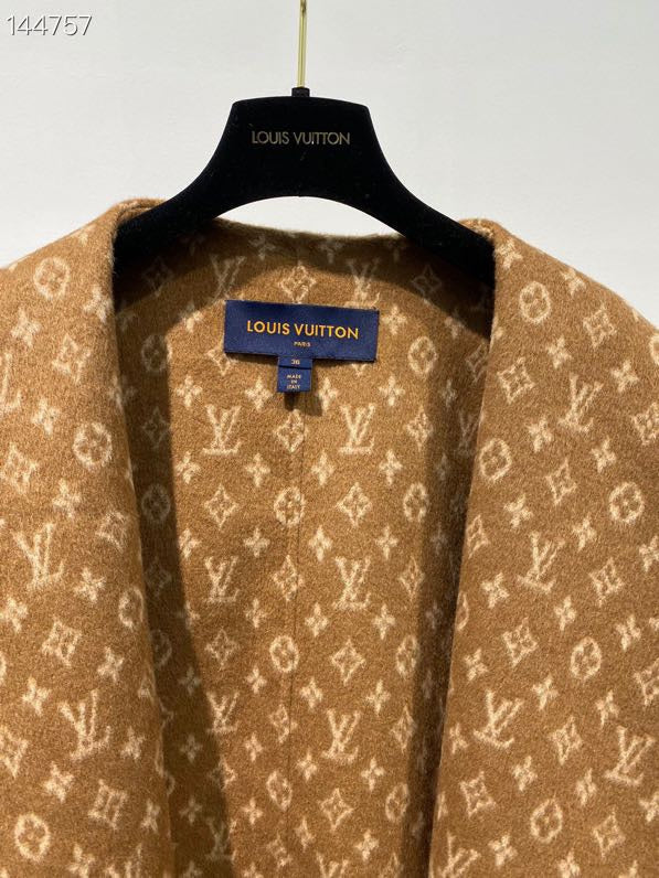 Back view of Louis Vuitton luxury clothing with contemporary cut