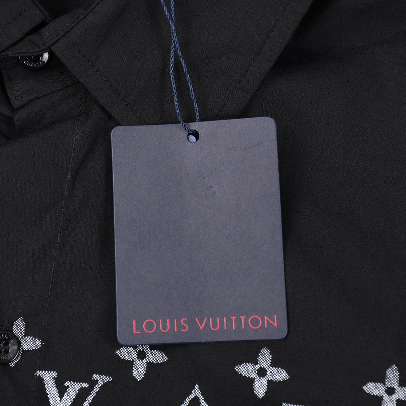 Flat lay presentation of Louis Vuitton luxury clothing with streetwear-inspired cut