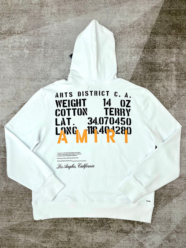 Amiri luxury hoodie detail shot