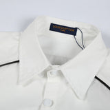 Back view of Louis Vuitton luxury clothing with logo-detail design