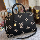 Side profile of chic signature women's handbag – women's premium purse