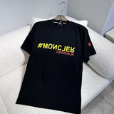 Front view of Moncler luxury clothing with monogram-inspired silhouette