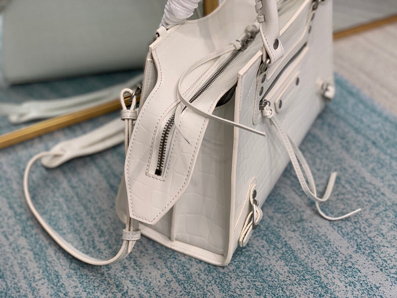 Sophisticated Faux Leather Handbag - Signature Hardware Accents | Women's Premium Handbag #664 - close-up detail shot (image 3) of designer-inspired handbag