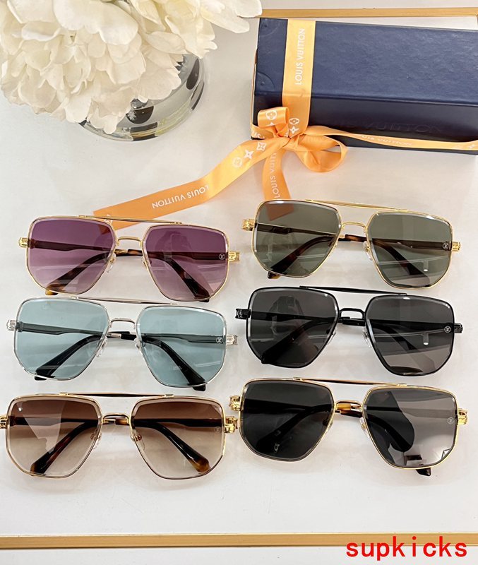 Lifestyle view of Louis Vuitton unisex sunglasses