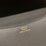 Side view of balanced structured handbag