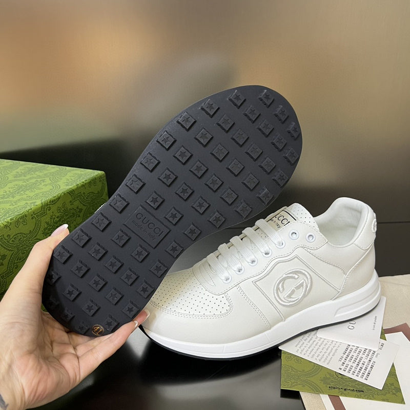 Gucci sneakers detailed view showing premium designer craftsmanship