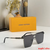 Side view of Louis Vuitton unisex sunglasses
