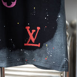 Back view of Louis Vuitton cotton t-shirt with monogram-inspired silhouette