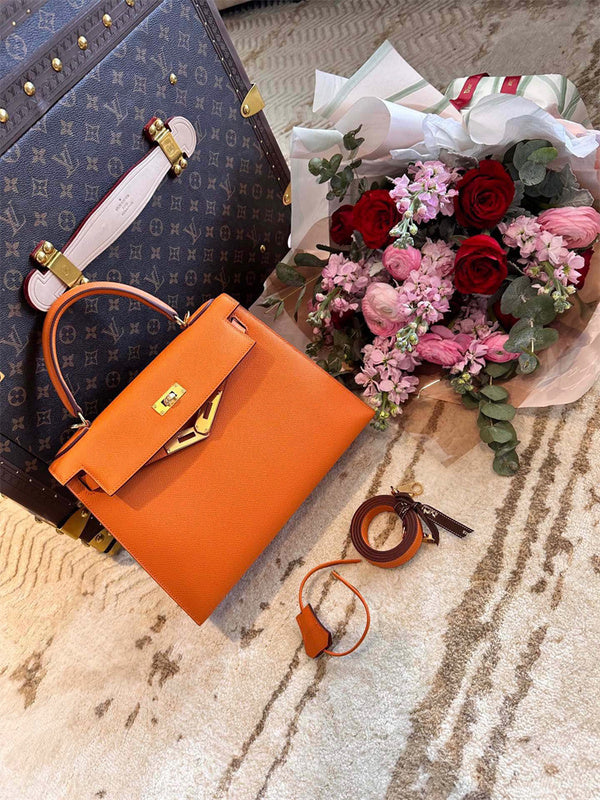 Close-up detail of sophisticated bag design