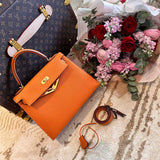Close-up detail of sophisticated bag design