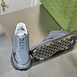 Gucci bold contrast luxury sneakers view 9 breathable knit upper