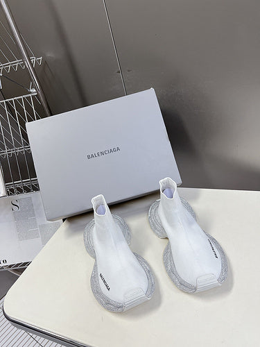 Balenciaga Tan Pointed-Toe Stiletto Heels - Full Silhouette View