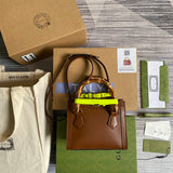 Close-up detail of statement classic women's handbag – women's statement bag