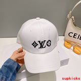 Close-up detail view of Louis Vuitton unisex cap