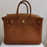 Close-up detail of curated bag design