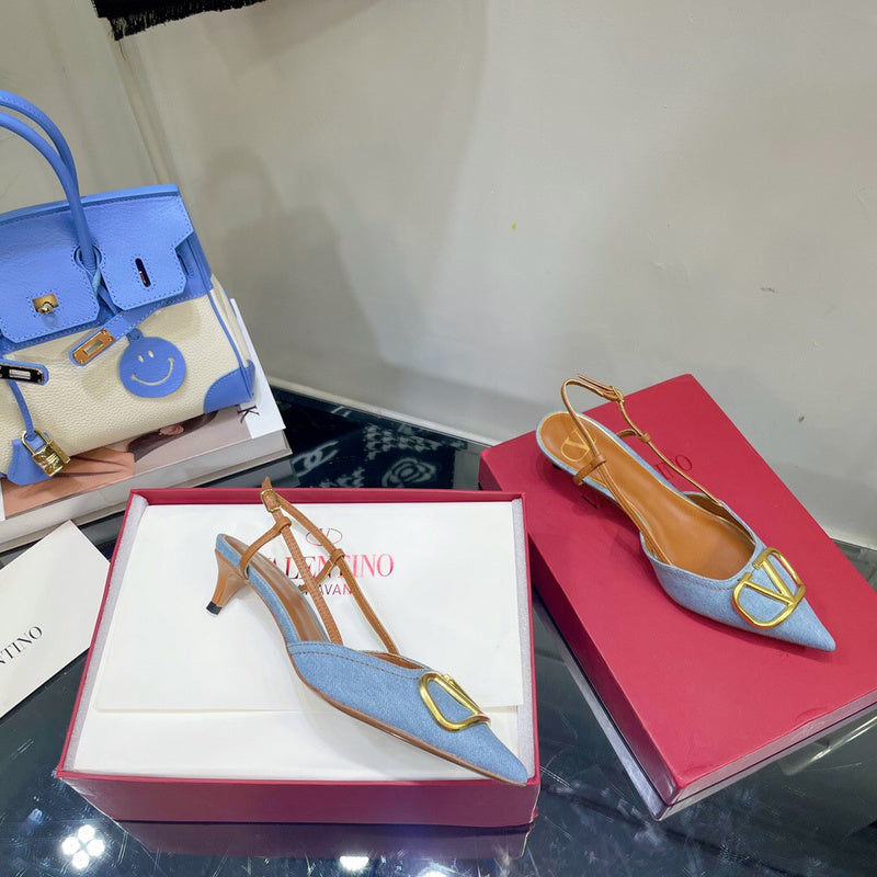 Valentino Garavani designer shoes full view