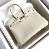 Side view of statement structured handbag