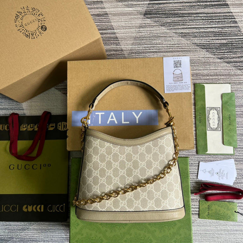 Front view of signature refined women's handbag – women's luxury handbag