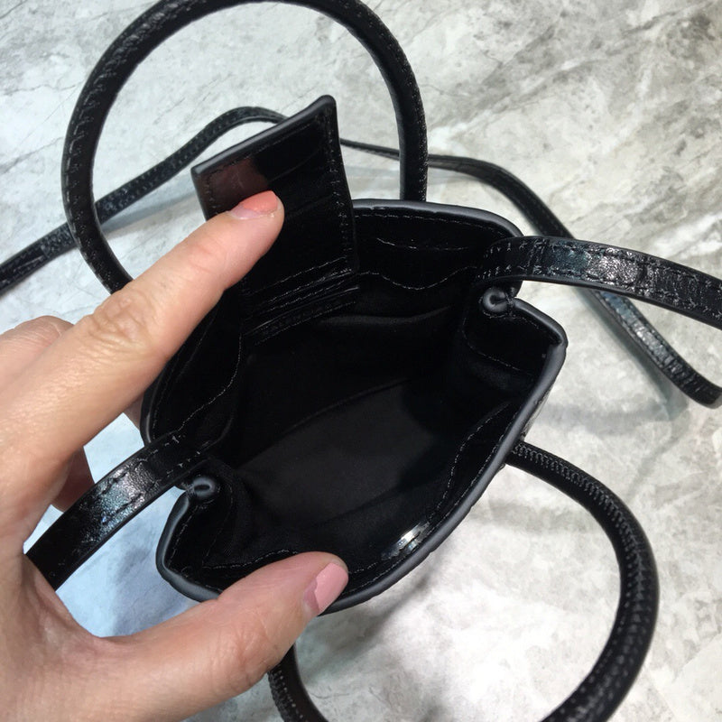 Bold Premium PU Leather Handbag - Sleek Minimalist Lines | Women's Statement Accessory #1067 - styled full view (image 7) of designer-inspired handbag