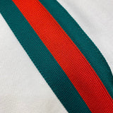 Flat lay presentation of Gucci luxury clothing with runway-inspired design