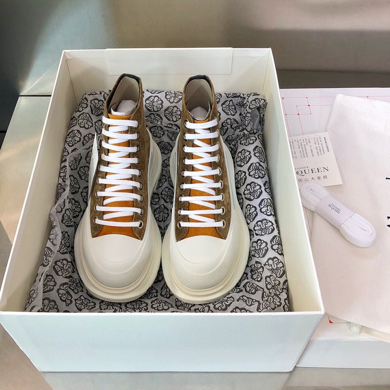 Alexander McQueen White Slip-On Sneakers - Detail Shot of Craftsmanship