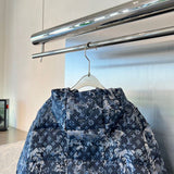Side profile of Louis Vuitton luxury clothing with signature branding