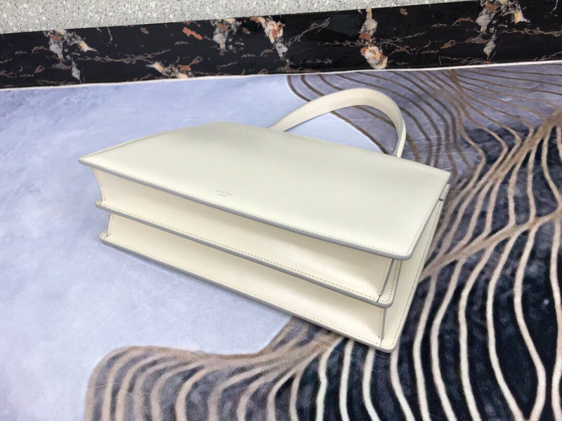 Back view of refined classic women's handbag – women's everyday handbag