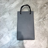 Modern Premium PU Leather Handbag - Polished Finish | Women's Premium Handbag #1070 - back view (image 4) of designer-inspired handbag