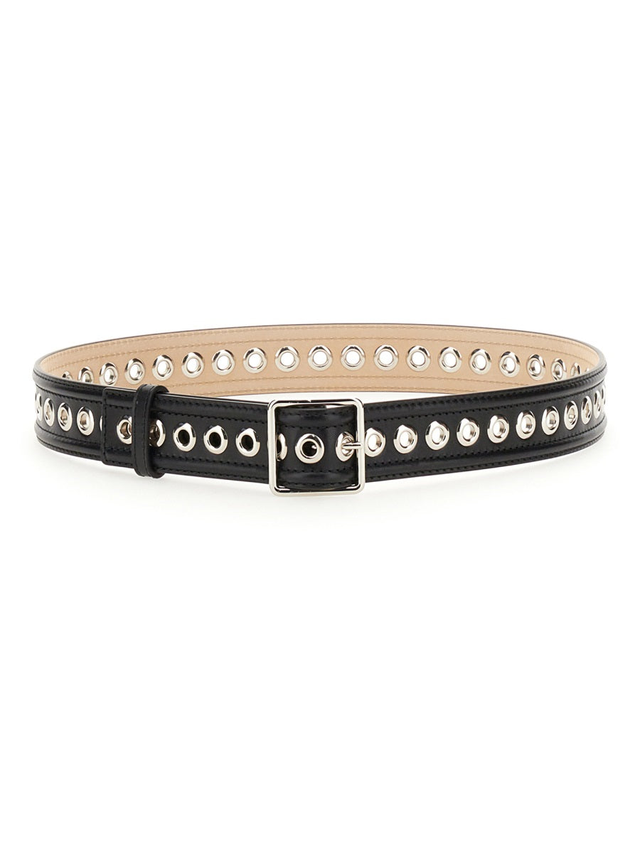 Alexander McQueen belts luxury designer piece front view